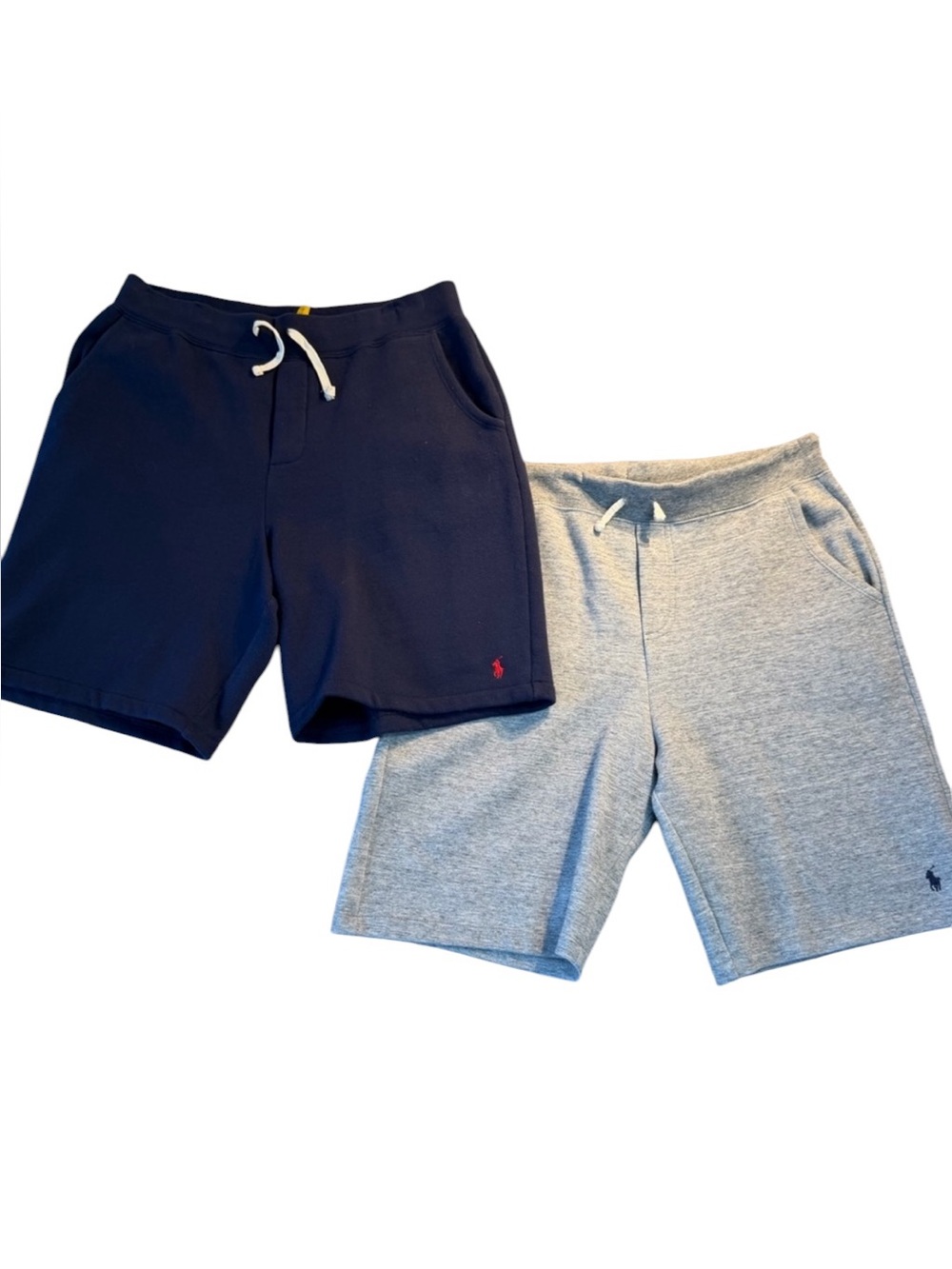 Polo by Ralph Lauren Navy & Heather Gray Men’s Cotton-Blend Athletic Shorts